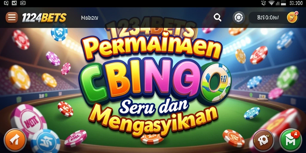 Tangkapan layar dari gameplay 1234BETS menunjukkan keseruan bermain Bingo.