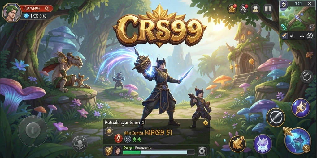 Tangkapan layar menunjukkan aksi seru dari gameplay RPG.