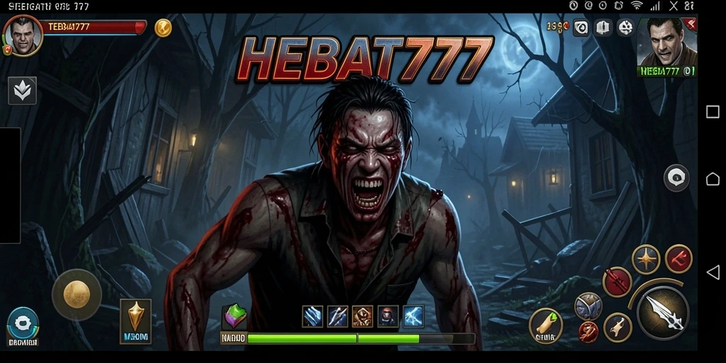 Tampilan gameplay menyeramkan di HEBAT777 dengan atmosfer yang mencekam.