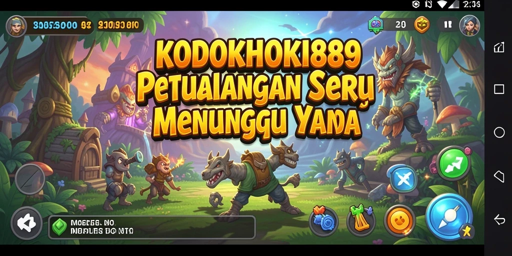 Tampilan gameplay KODOKHOKI889 yang menakjubkan dalam petualangan.