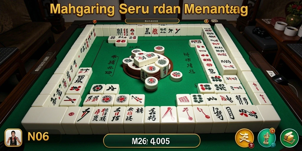 Gameplay N06 yang menarik dan menyenangkan dengan desain Mahjong.