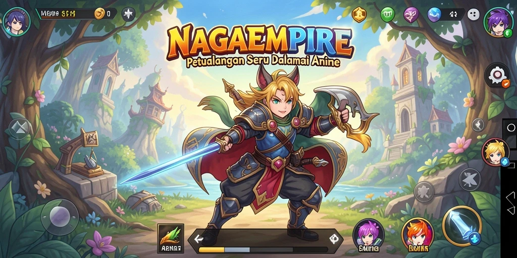 Screenshot menampilkan aksi seru dalam gameplay NAGAEMPIRE.
