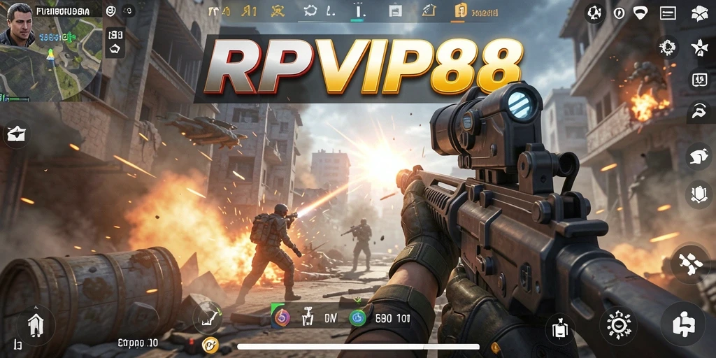 Tampilan aksi mendebarkan dalam gameplay RPVIP8.