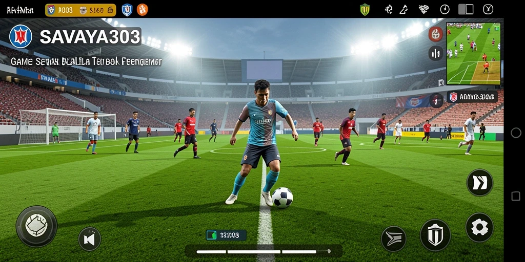 Tampilan seru gameplay sepak bola dalam SAVAYA303.
