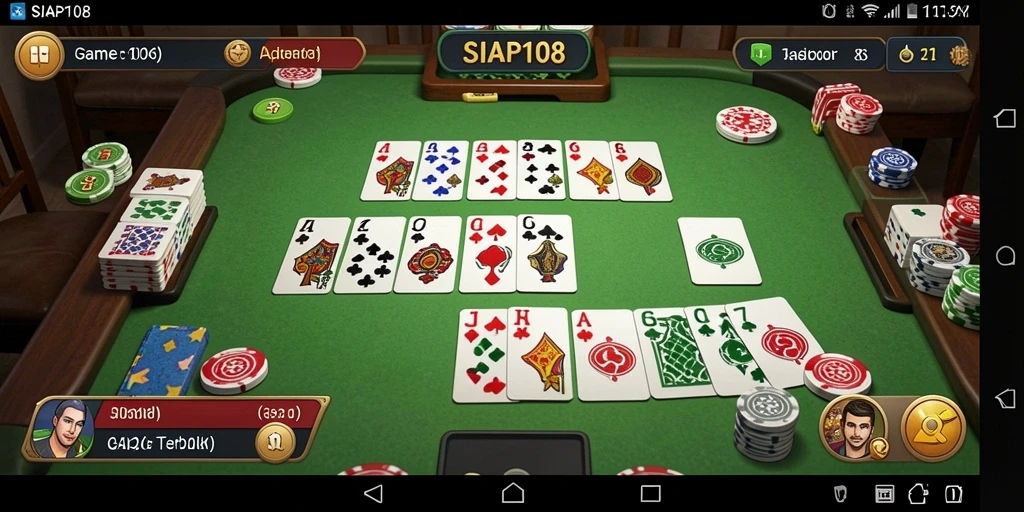Tampilan gameplay seru dari SIAP108 dengan elemen Gaple.