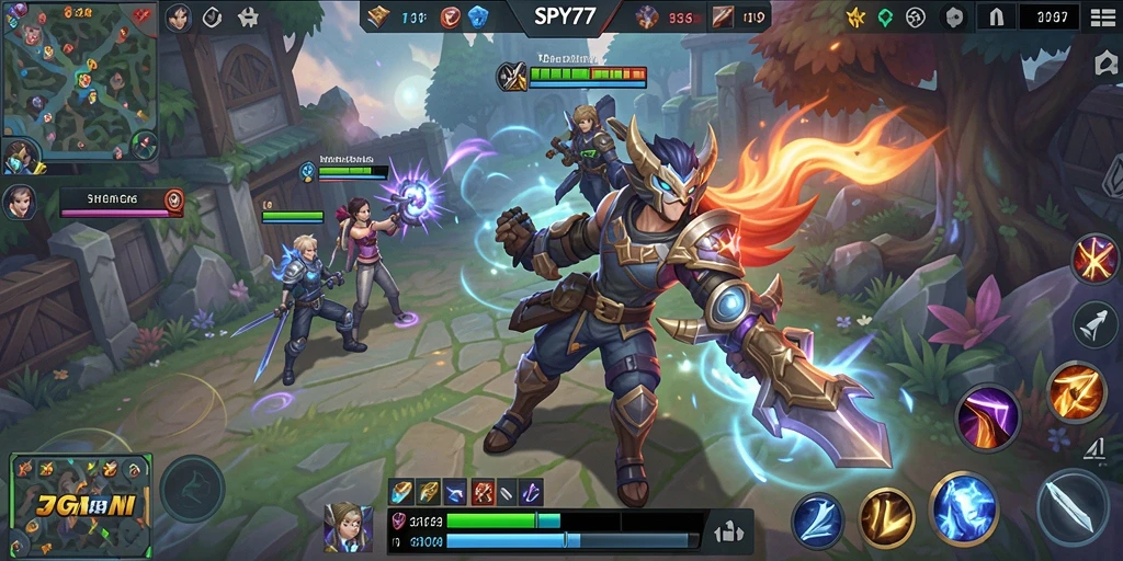 Tampilan gameplay seru dari SPY77 yang penuh aksi.