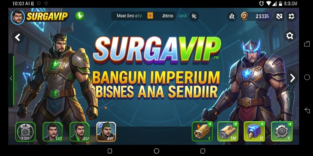 Tampilan gameplay menegangkan dalam SURGAVIP yang menarik perhatian.
