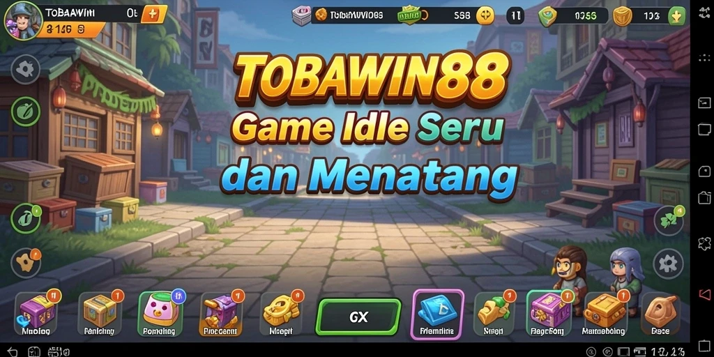 Tampilan gameplay seru TOBAWIN88 dengan mekanisme Idle.