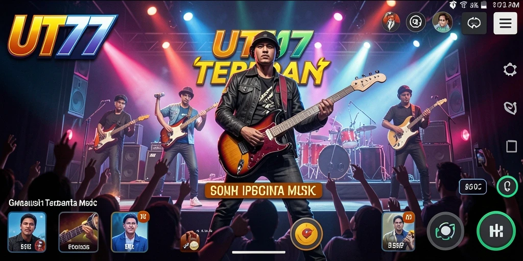 Gameplay menarik di UT77 dengan beragam lagu dan tantangan musik.